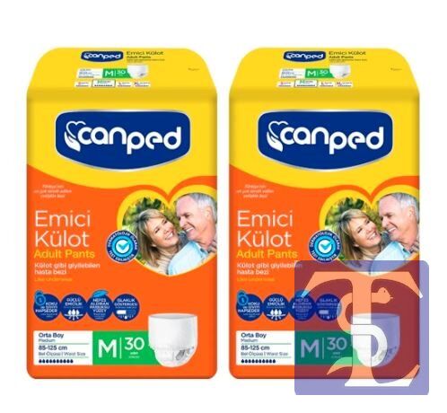 Canped Emici Külot Hasta Bezi  60 Adet Medium (2PK*30)