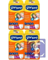 Canped Emici Külot Hasta Bezi 120 Adet Xlarge (4pk*30)